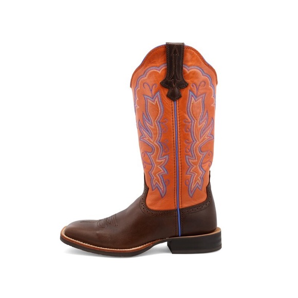 Twisted X Women’s Boot Orange Ruff Stock Size 8 Brand New - Picture 9 of 15